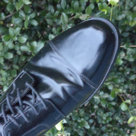 Cole Haan/Vibram® Men’s Caldwell Derby Black Leather Cap Toe Lace Up Oxford - Picture 12 of 17